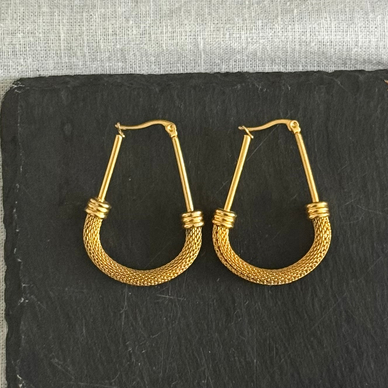 Zenu - Handmade Gold Plated Earrings - Made in Africa