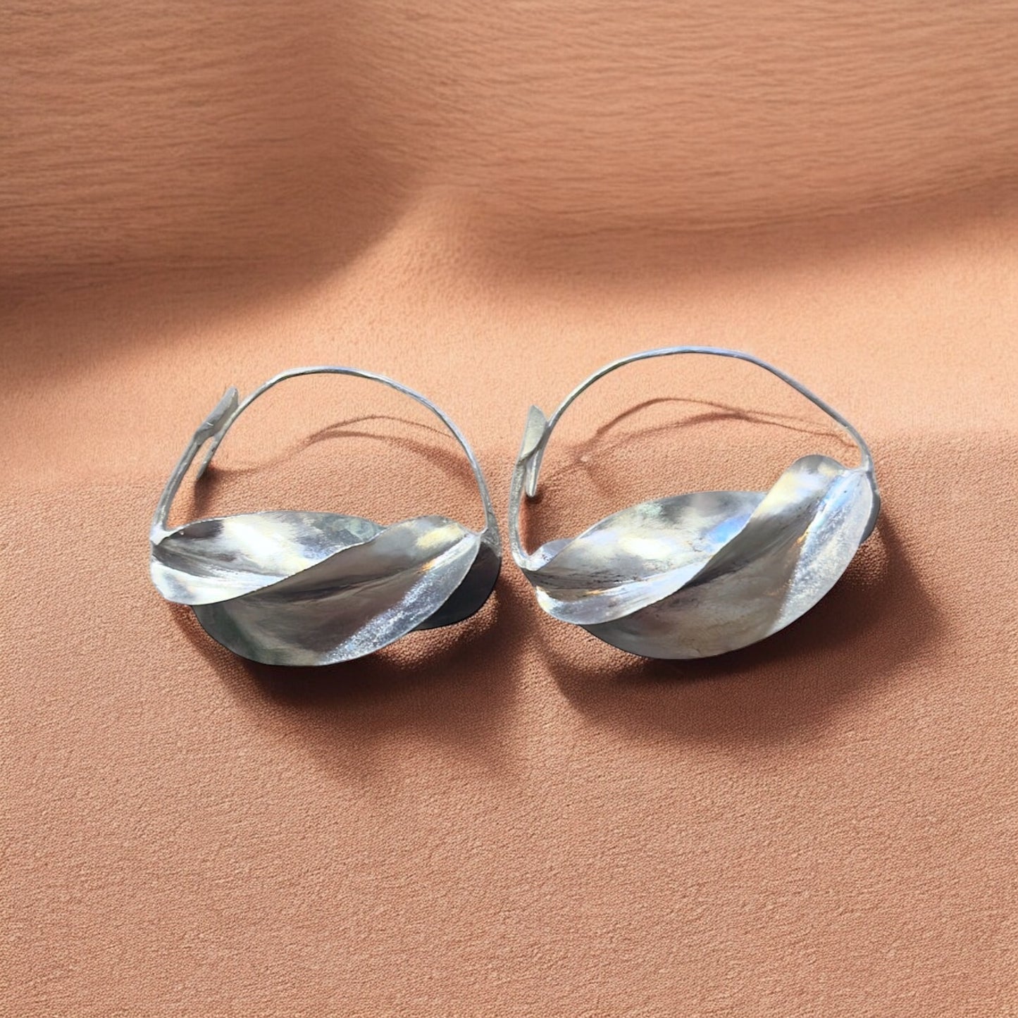 Fulani earrings - Handmade Brass Earrings from West Africa