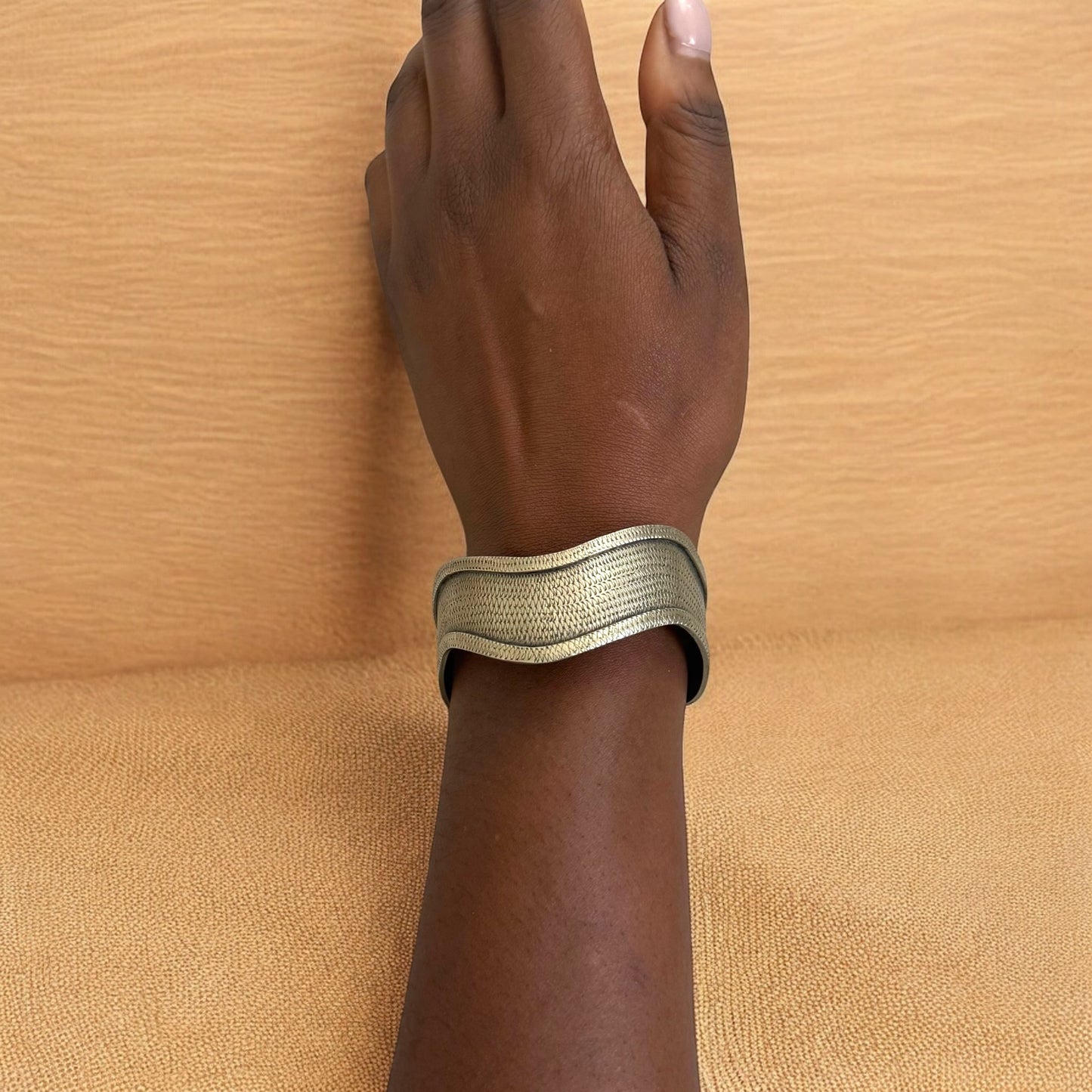 Sira - Metal Bangle Bracelet - Handmade in Senegal
