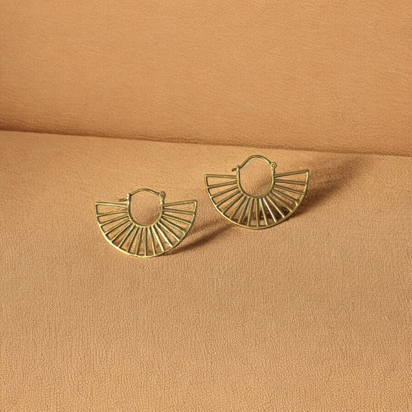 Fané - Handmade Earrings made of brass - Handcrafted in Senegal