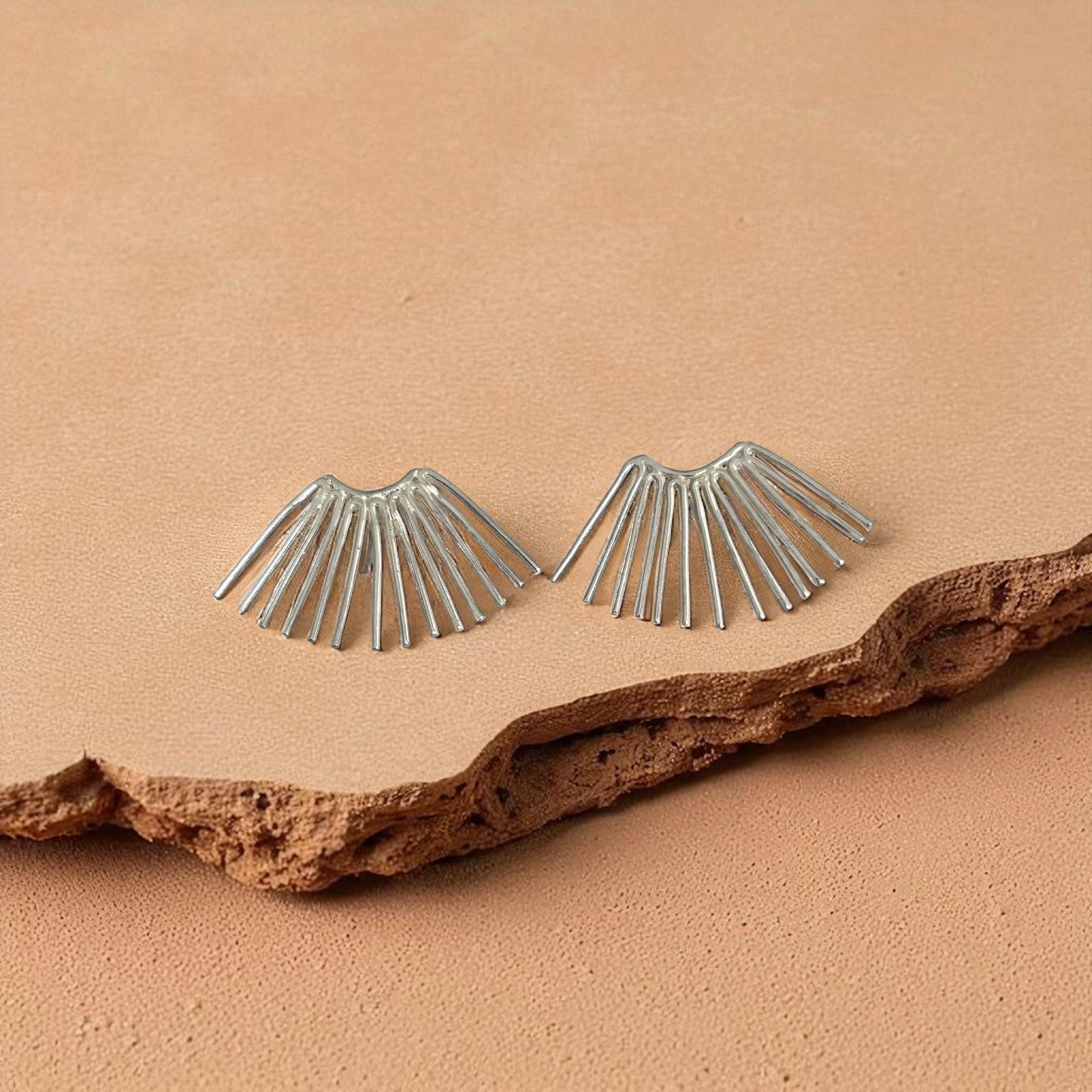 Wari - Handmade Brass Earrings- Made in Senegal