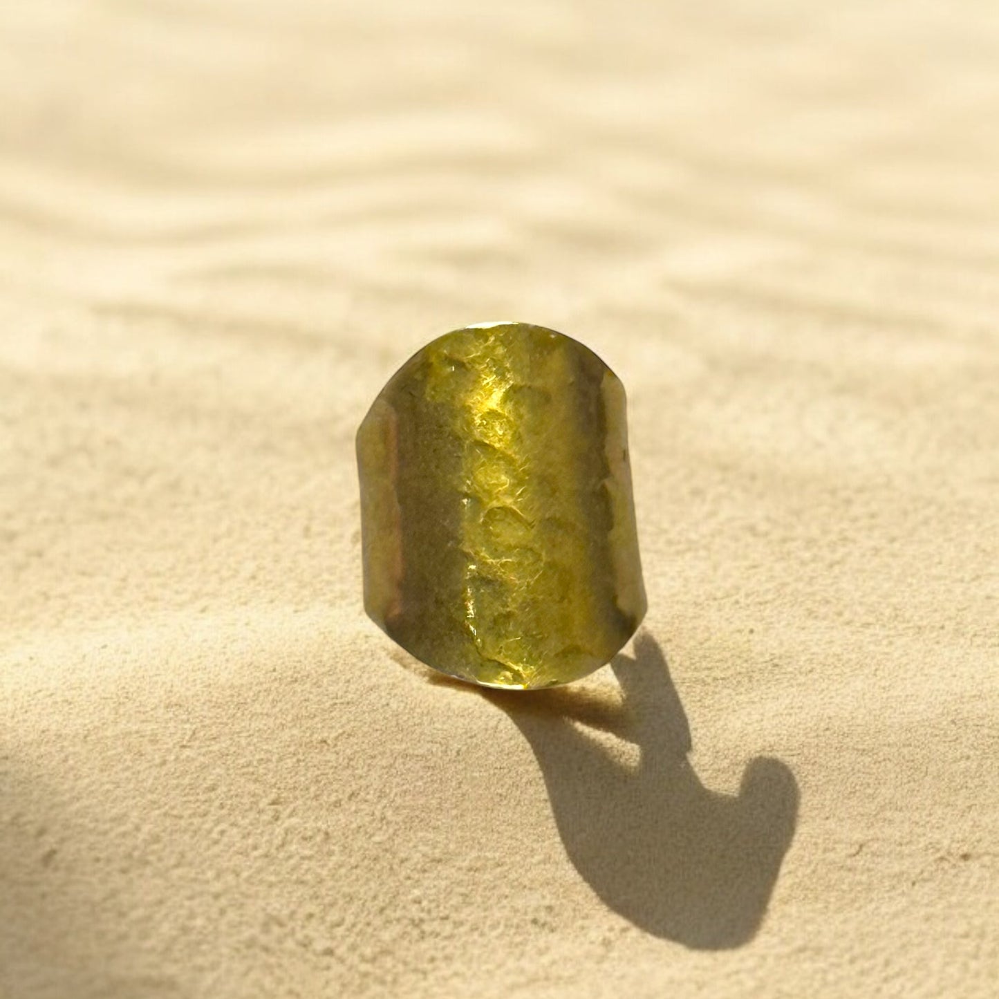 Gaani - Bague tube en laiton africain faite à la main