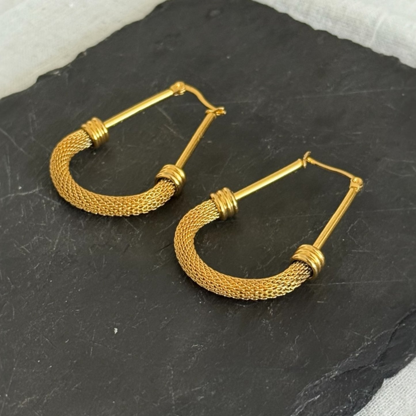 Zenu - Handmade Gold Plated Earrings - Made in Africa