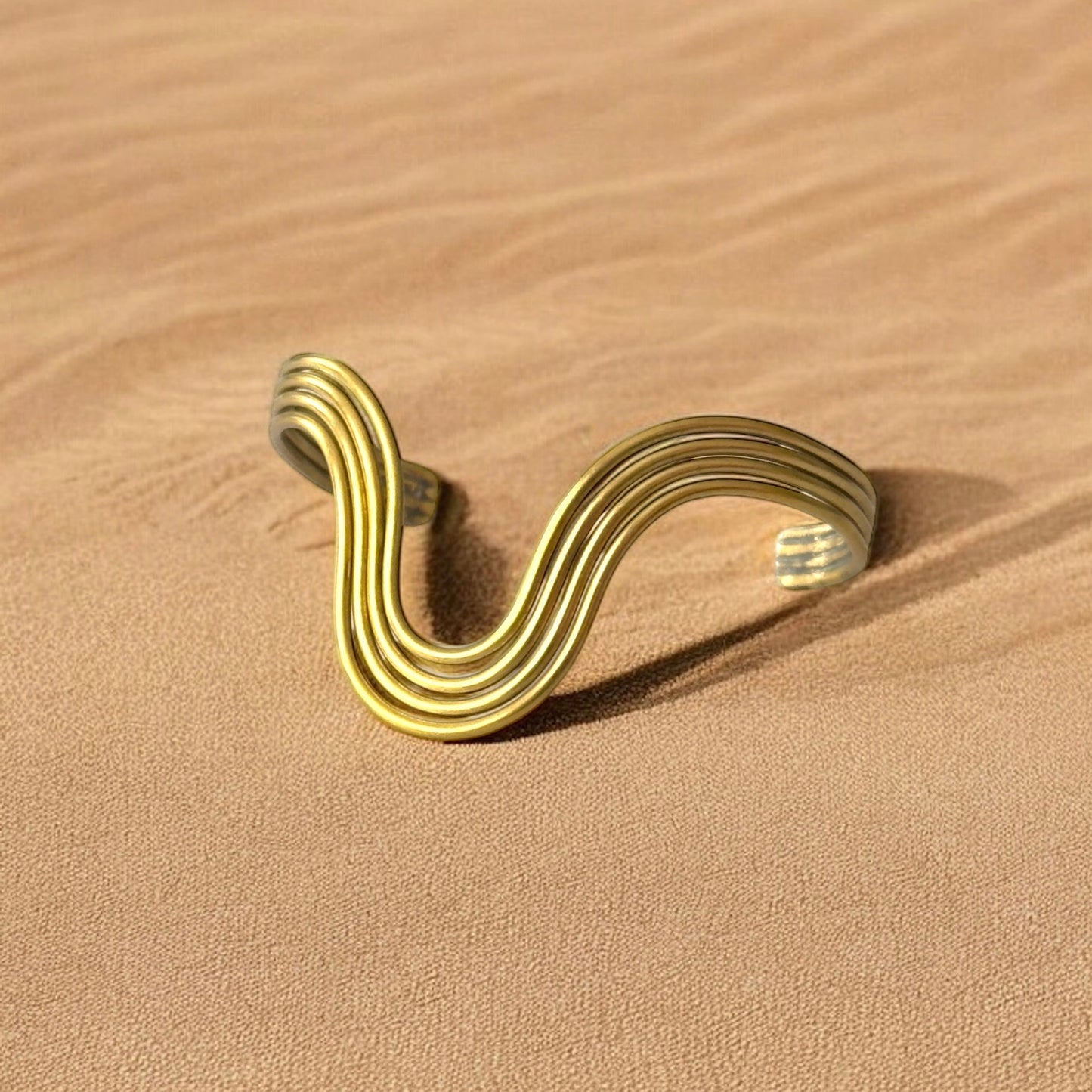Bina Bracelet - Lightweight Handmade African Brass