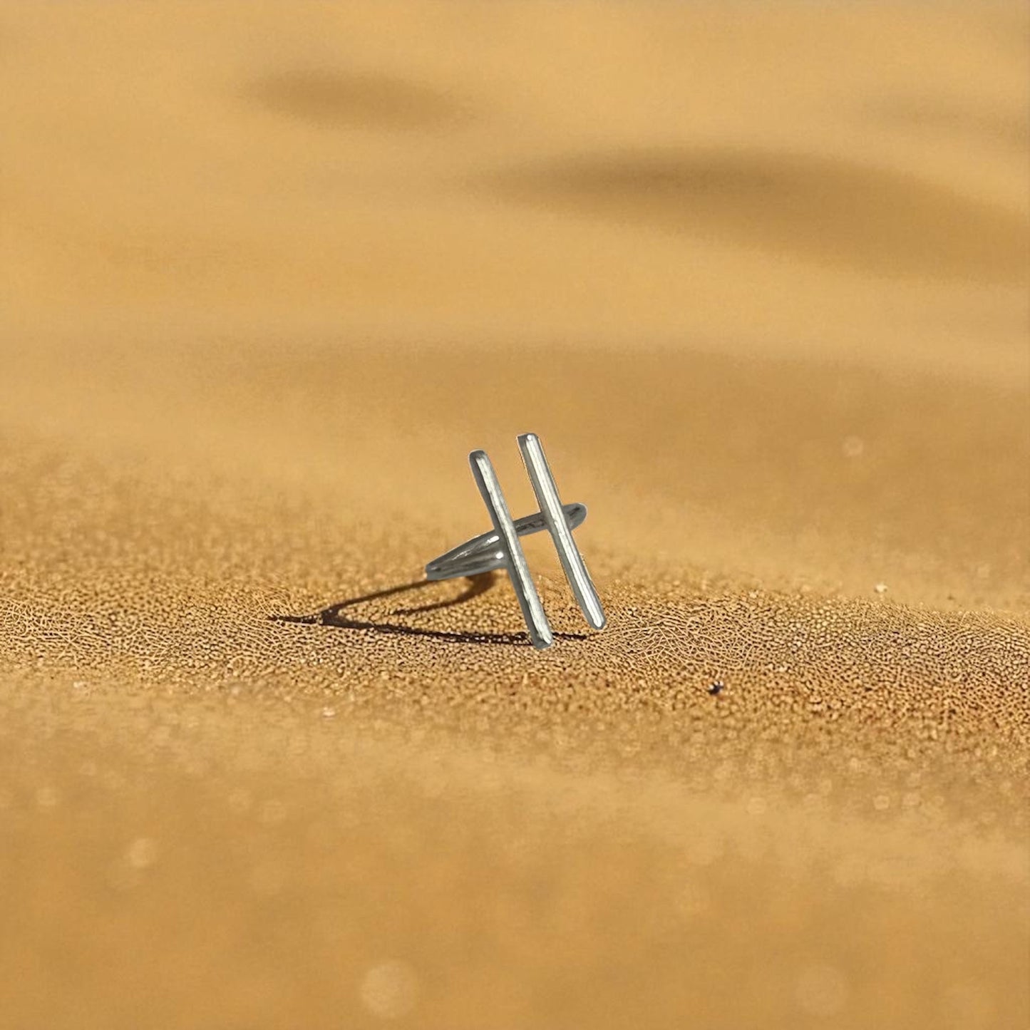 Wili - African Brass Ring - Handmade T-shape
