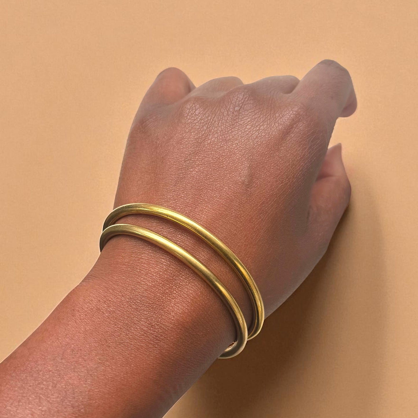 Tano - Bracelet artisanal réglable - Laiton - Fabriqué en Afrique