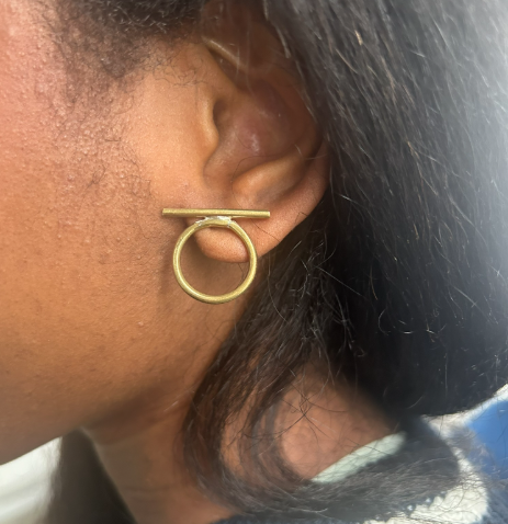 Tala - Handmade in Senegal - Brass Earrings - Lightweight