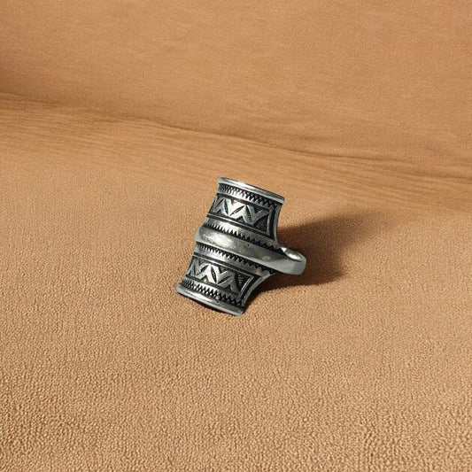Handmade African Ring in Metal