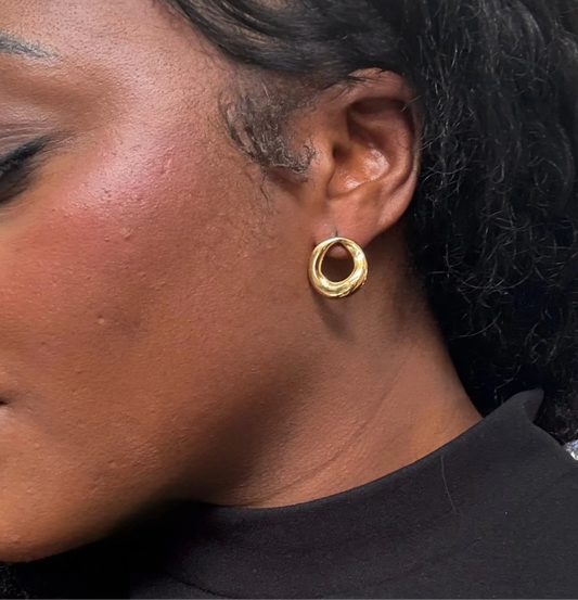 Toro - Lightweight Gold Plated  Earrings - Handmade in Africa