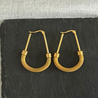 Zenu - Handmade Gold Plated Earrings - Made in Africa