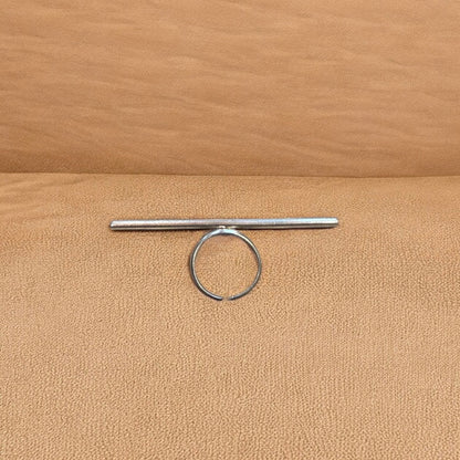 Kindi - Lightweight African brass Ring on Two fingers