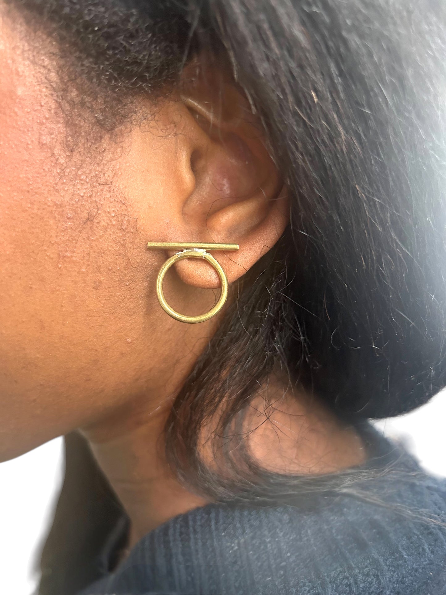 Handmade African copper Earrings
