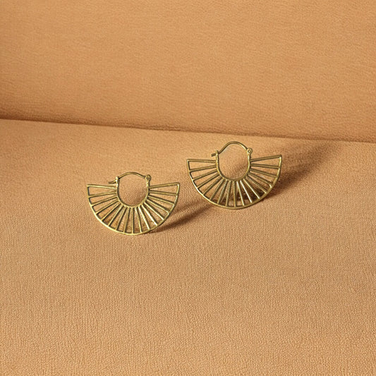 Fané - Handmade Earrings made of brass - Handcrafted in Senegal