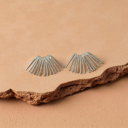 Wari - Handmade Brass Earrings- Made in Senegal
