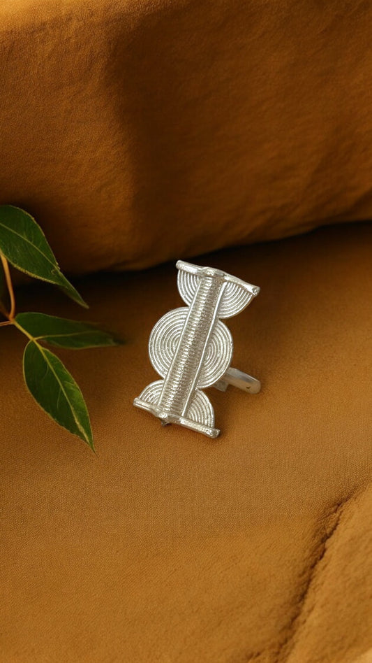 Loko - Handmade African Brass Statement Ring