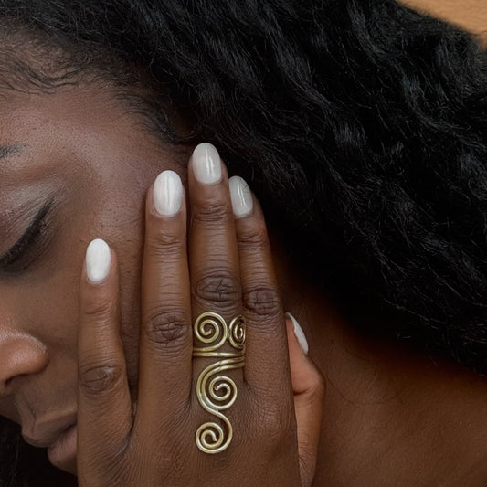 Wuli - Handmade Ring - Made of Brass - Made in Africa