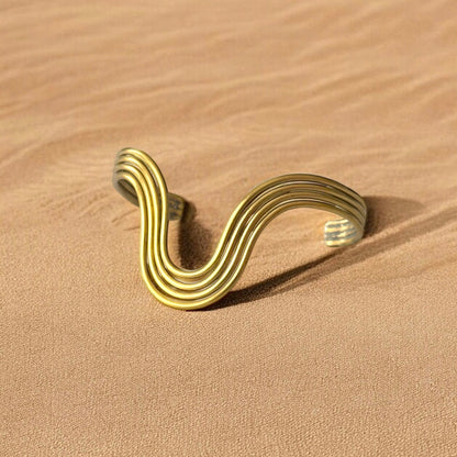 Bina Bracelet - Lightweight Handmade African Brass