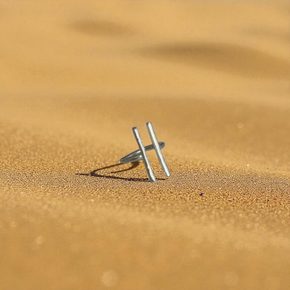Wili - African Brass Ring - Handmade T-shape