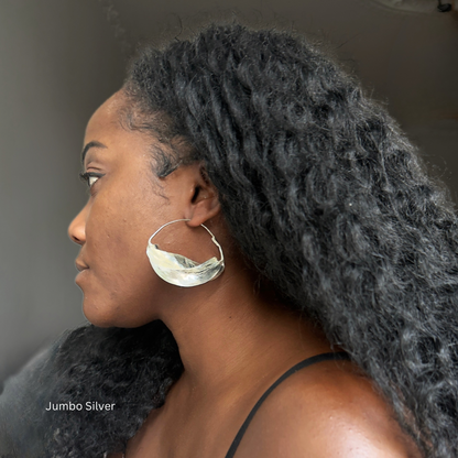 Fulani earrings - Handmade Brass Earrings from West Africa