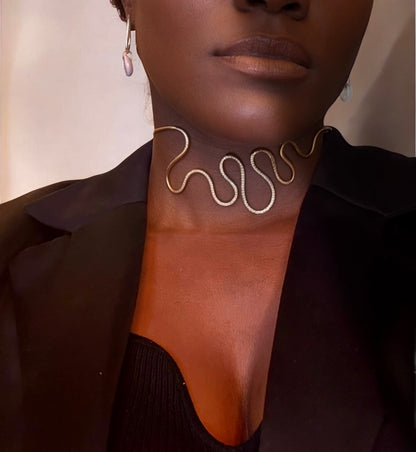 Ziga - Lightweight African brass upper arm bracelet