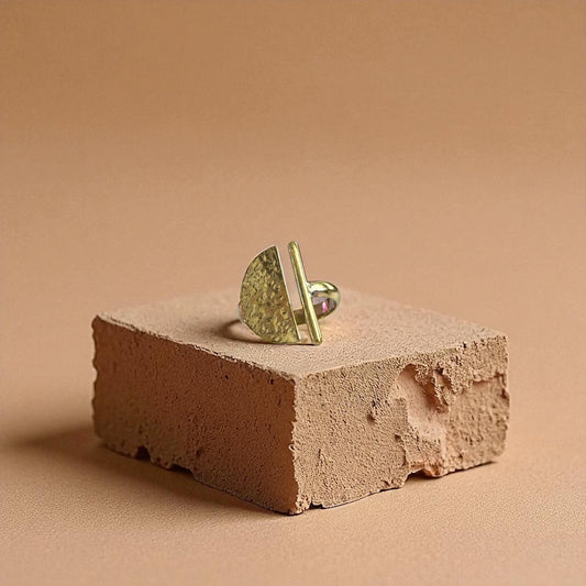 Lemi - Handmade African Brass Ring - Adjustable
